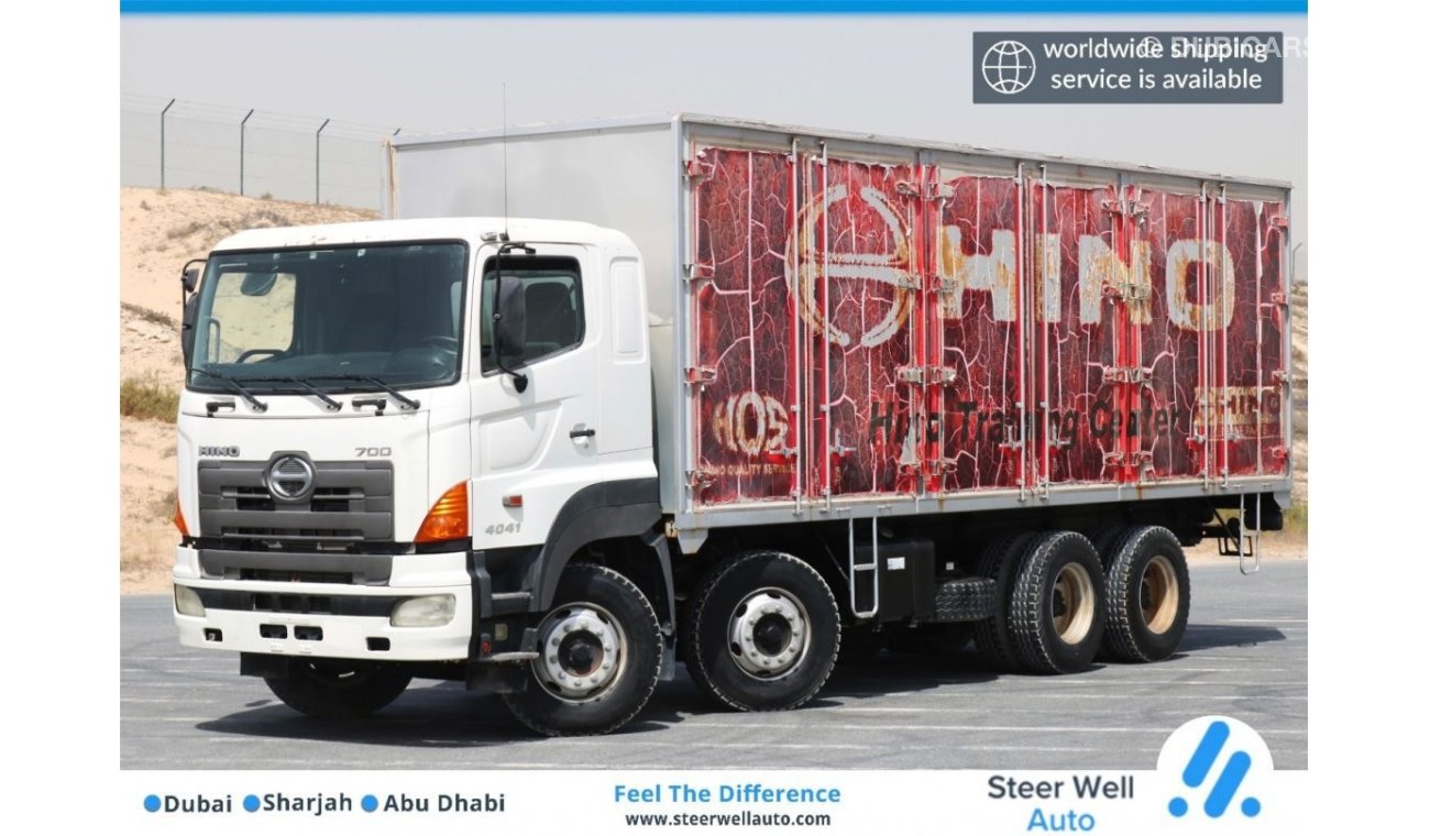 Hino 700 2010 | BRAND NEW l HINO 700 SERIES 4041 8X4 | 12Ton RIGID TRUCK WITH DRY BOX | GCC SPECS