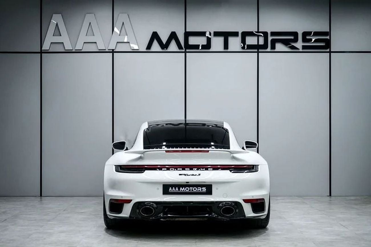 Porsche 911 Turbo 3.8L (580 HP) Coupe | GCC Specs | Full Option | Dealer Warranty Until 2027 | No Accident / No