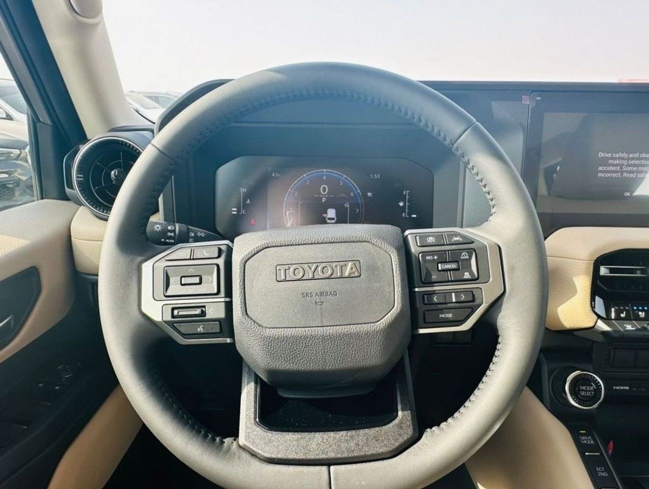 تويوتا برادو 2.4L GXL , LEATHER SEAT, PUSH START, ELECTRIC BACK DOOR, ALLOY WHEELS, MODEL 2024