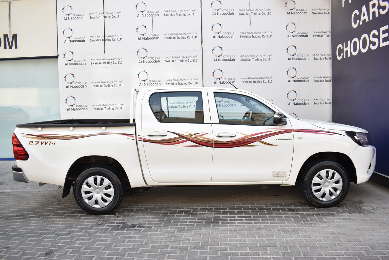 Toyota Hilux AED 1279 PM | 2.7L MT DC 2WD GCC DEALER WARRANTY