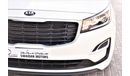 Kia Carnival AED 1762 PM | 3.3L LX V6 GCC WARRANTY