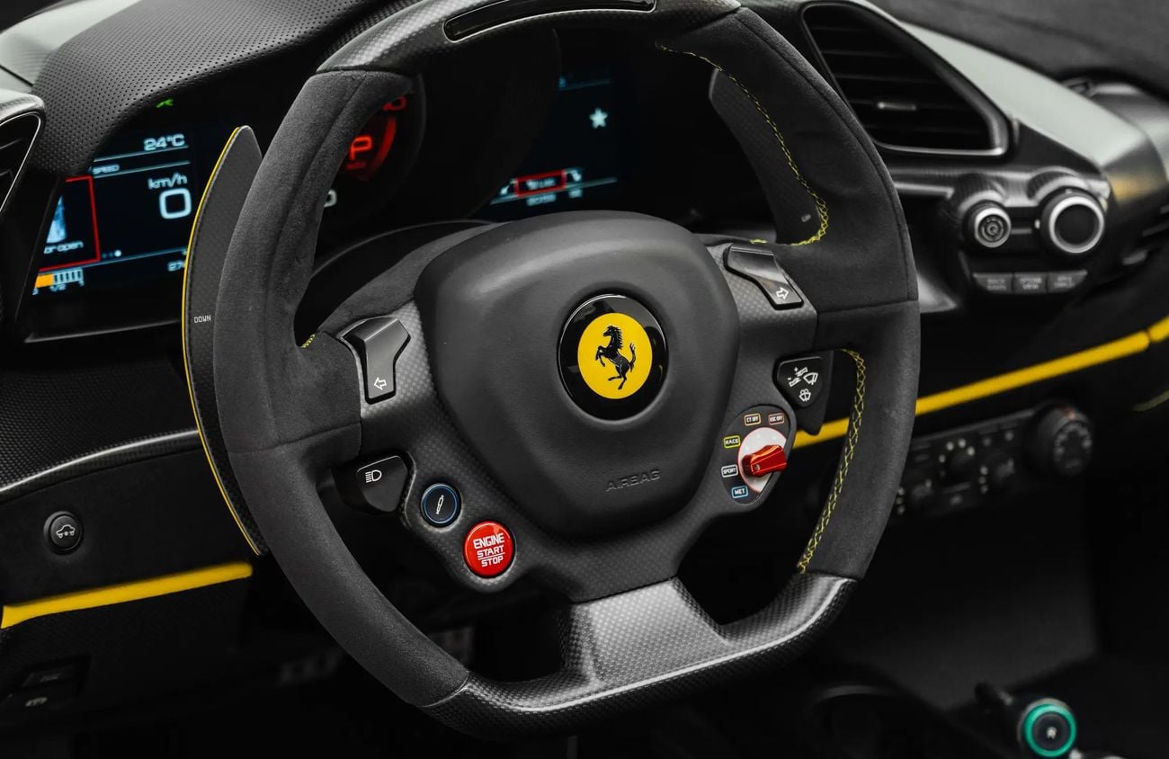 Ferrari 488 3.9L V8 Twin-Turbocharged Engine
