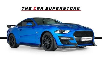 فورد موستانج GT PREMIUM 5L V8-Sports Exhaust System-Aerodynamic Body Kit-High Gloss Black Rims