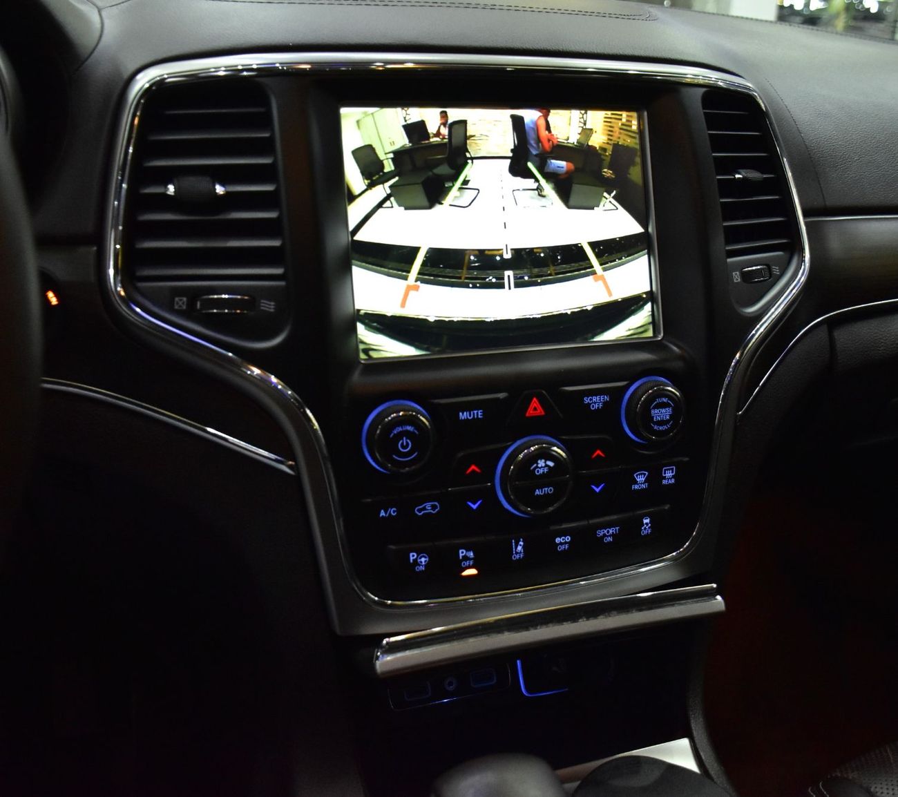 Jeep Grand Cherokee EXCELLENT DEAL for our Jeep Grand Cherokee Overland 4x4 ( 2018 Model ) in Black Color GCC Specs