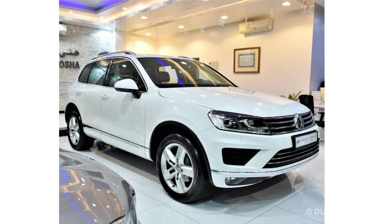 Volkswagen Touareg AED 1,507 Per Month / 0% D.P | Volkswagen Touareg 2016 Model!! in White Color! GCC Specs