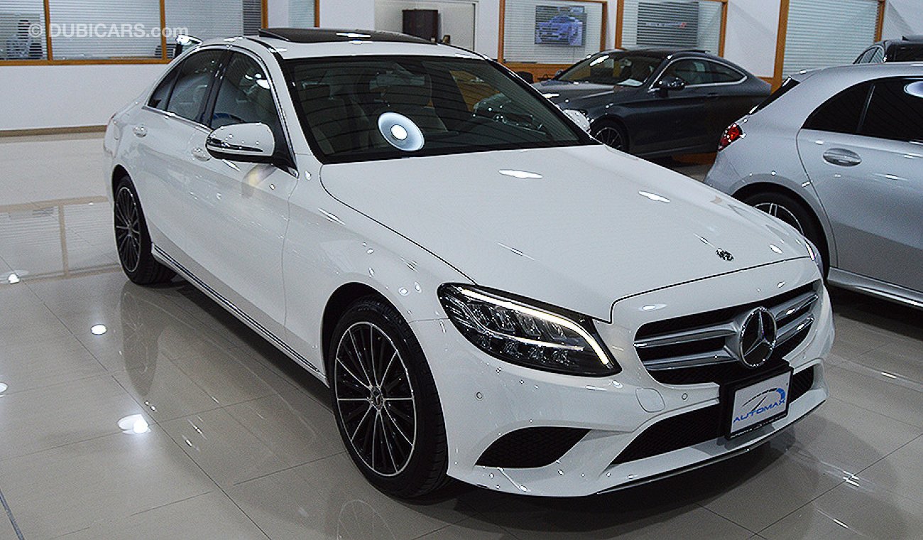 Mercedes-Benz C200 2019 AMG Sedan, GCC, 0km with 2 Years Unlimited Mileage Warranty from Dealer