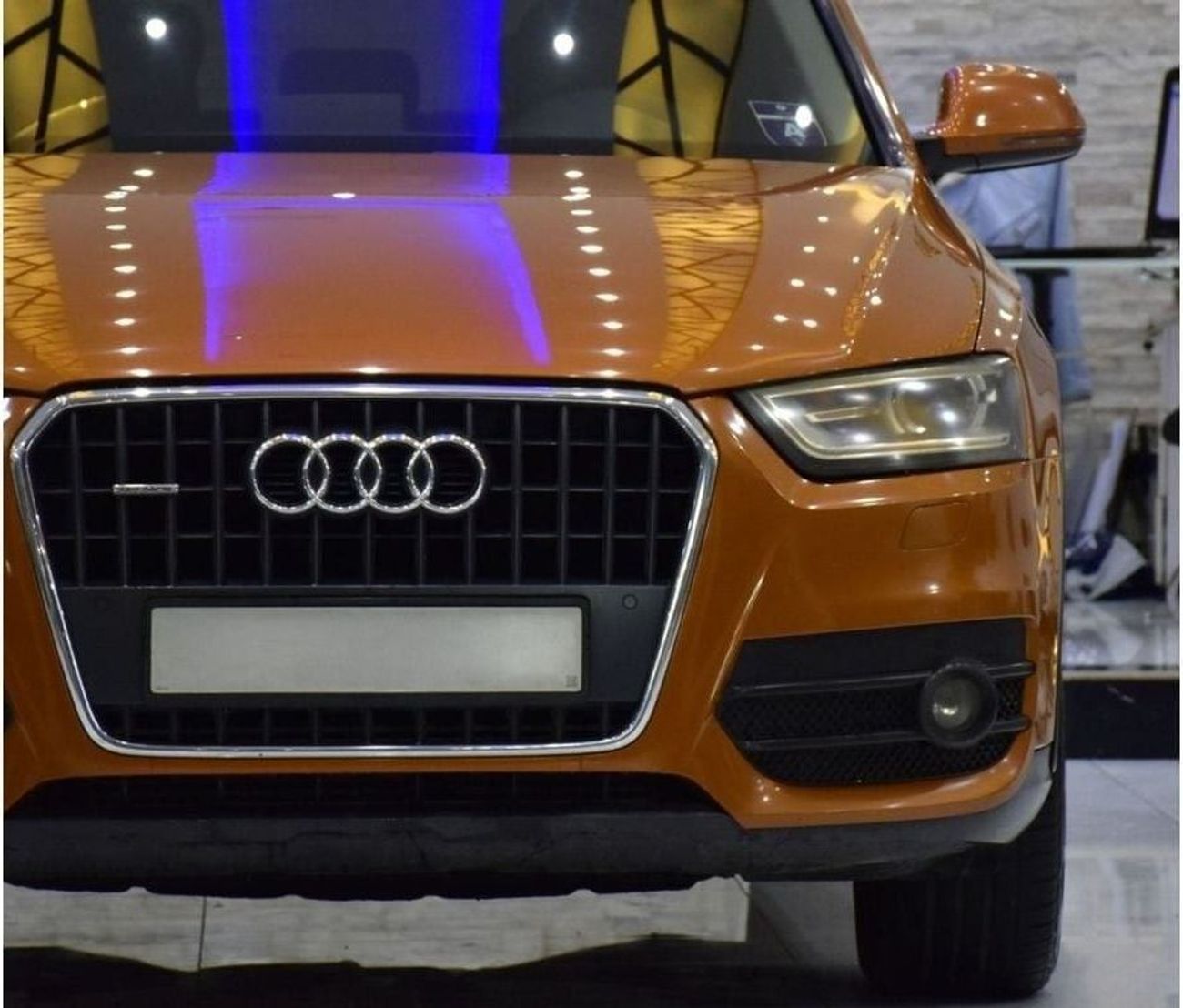 أودي Q3 EXCELLENT DEAL for our Audi Q3 2.0T Quattro ( 2013 Model ) in Orange Color GCC Specs