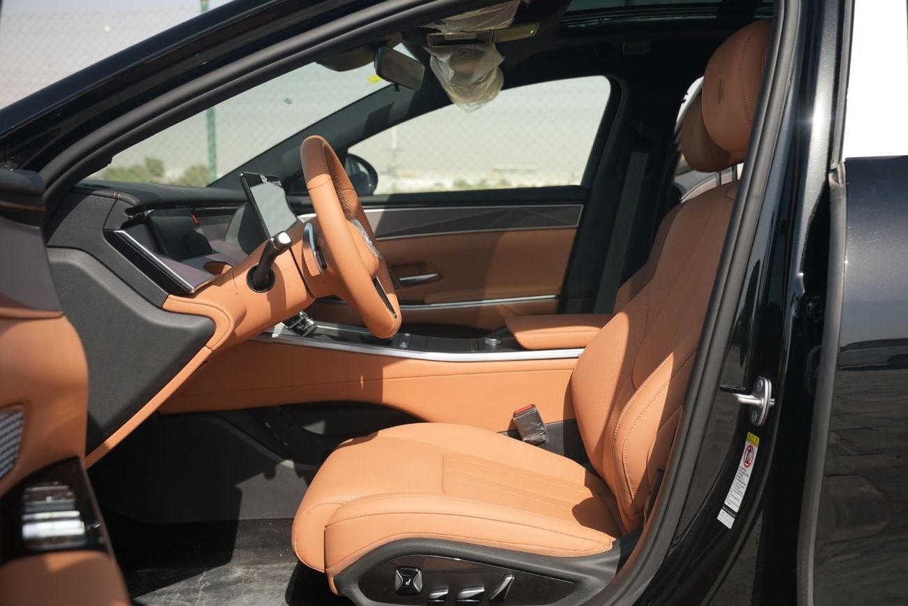بي واي دي هان 2025 BYD Han L DM-i 200Km Flagship with LiDar Black in Tan 0Km