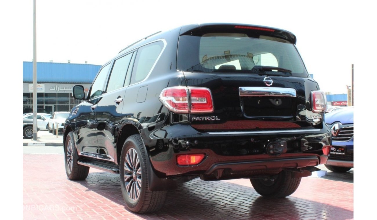 نيسان باترول LE PLATINUM FULLY LOADED 2019 GCC SINGLE OWNER WITH AGENCY SERVICE IN MINT CONDITION