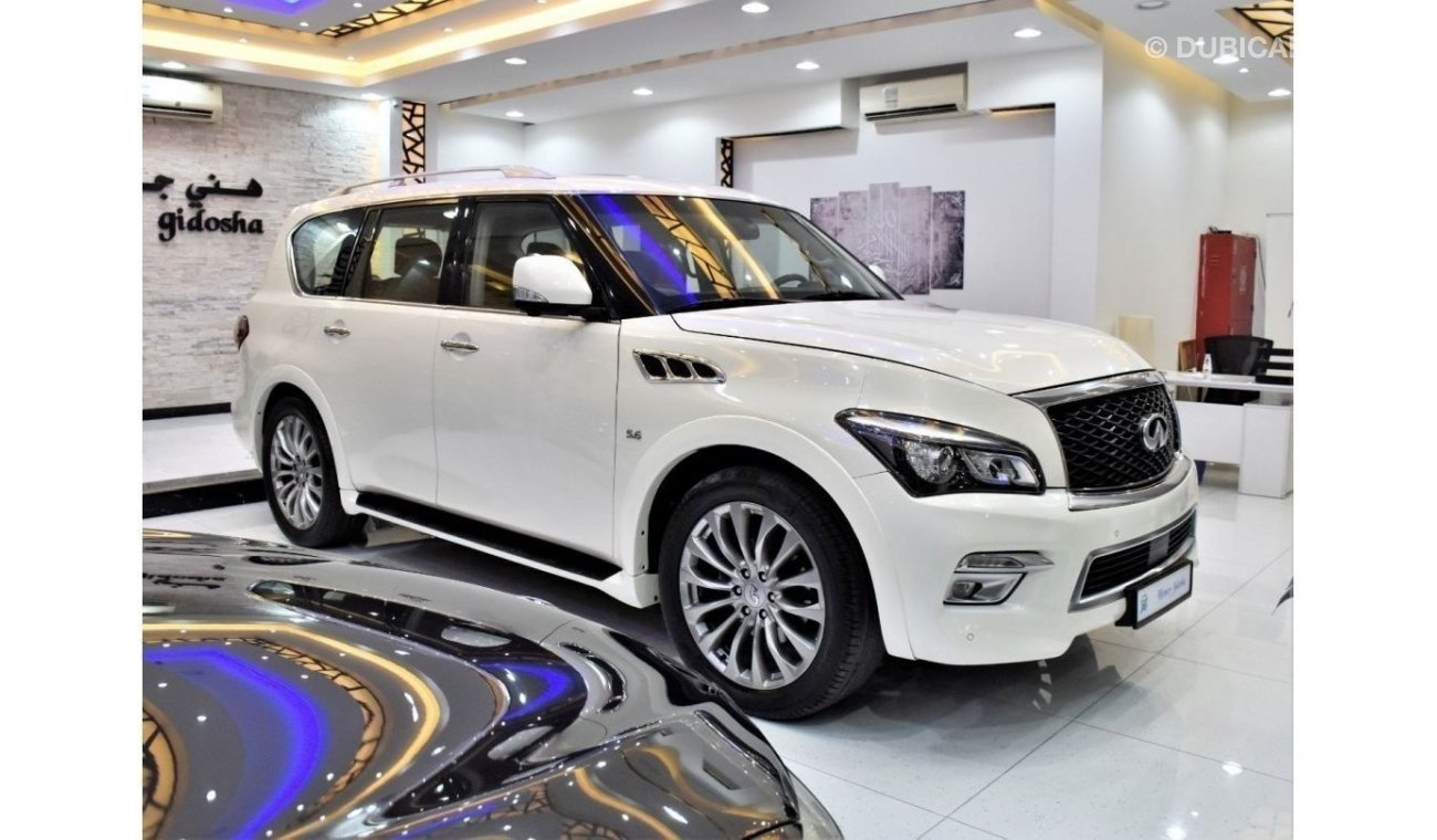 إنفينيتي QX80 EXCELLENT DEAL for our Infiniti QX80 ( 2015 Model ) in White Color GCC Specs