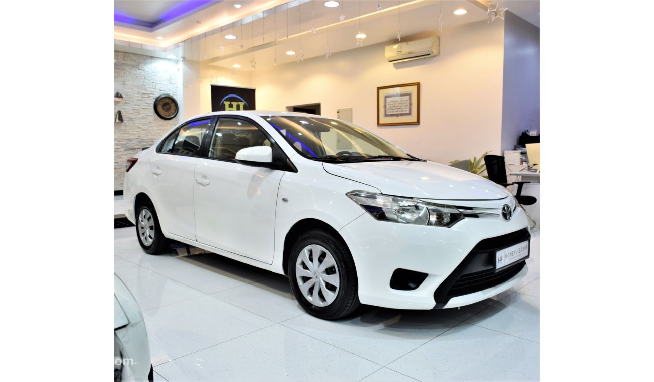 تويوتا يارس ORIGINAL PAINT ( صبغ وكاله ) Toyota Yaris SE 1.5 ( 2015 Model! ) in White Color! GCC Specs