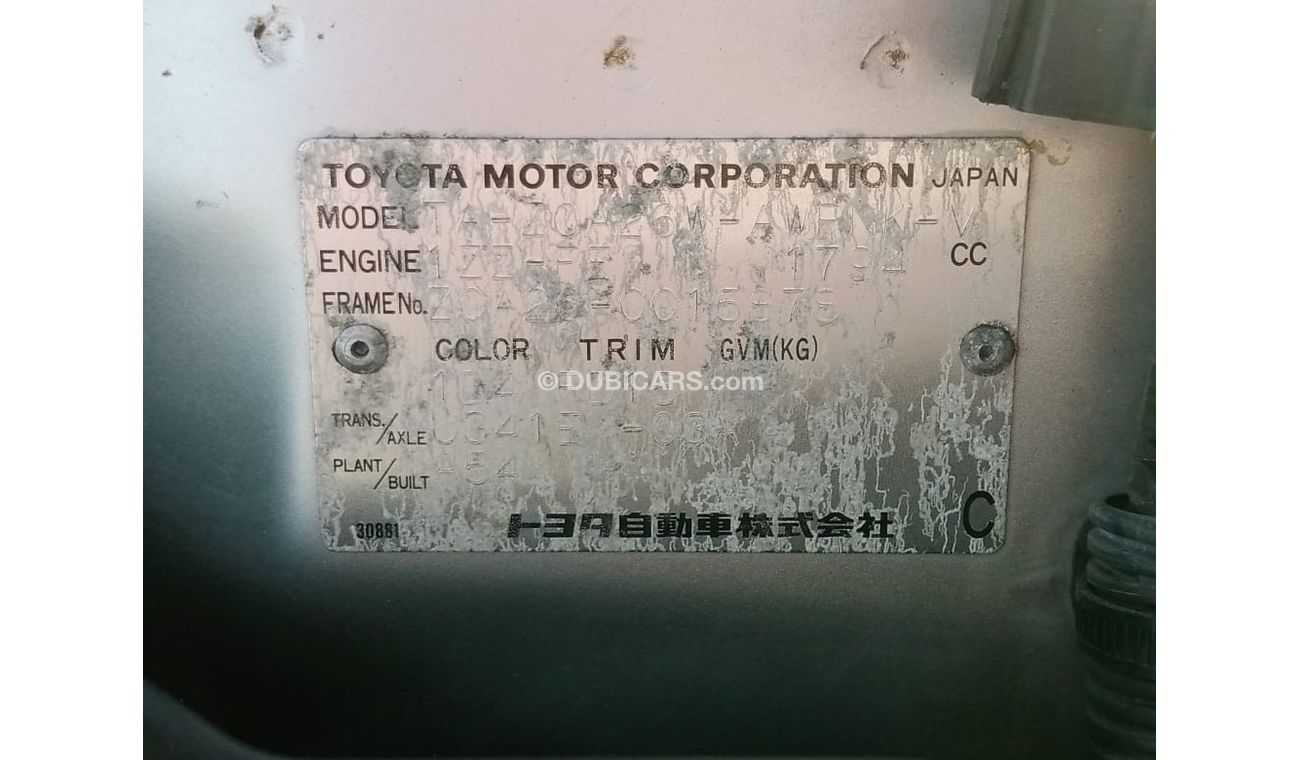 Toyota RAV4 TOYOTA RAV4 RIGHT HAND DRIVE (PM1083)