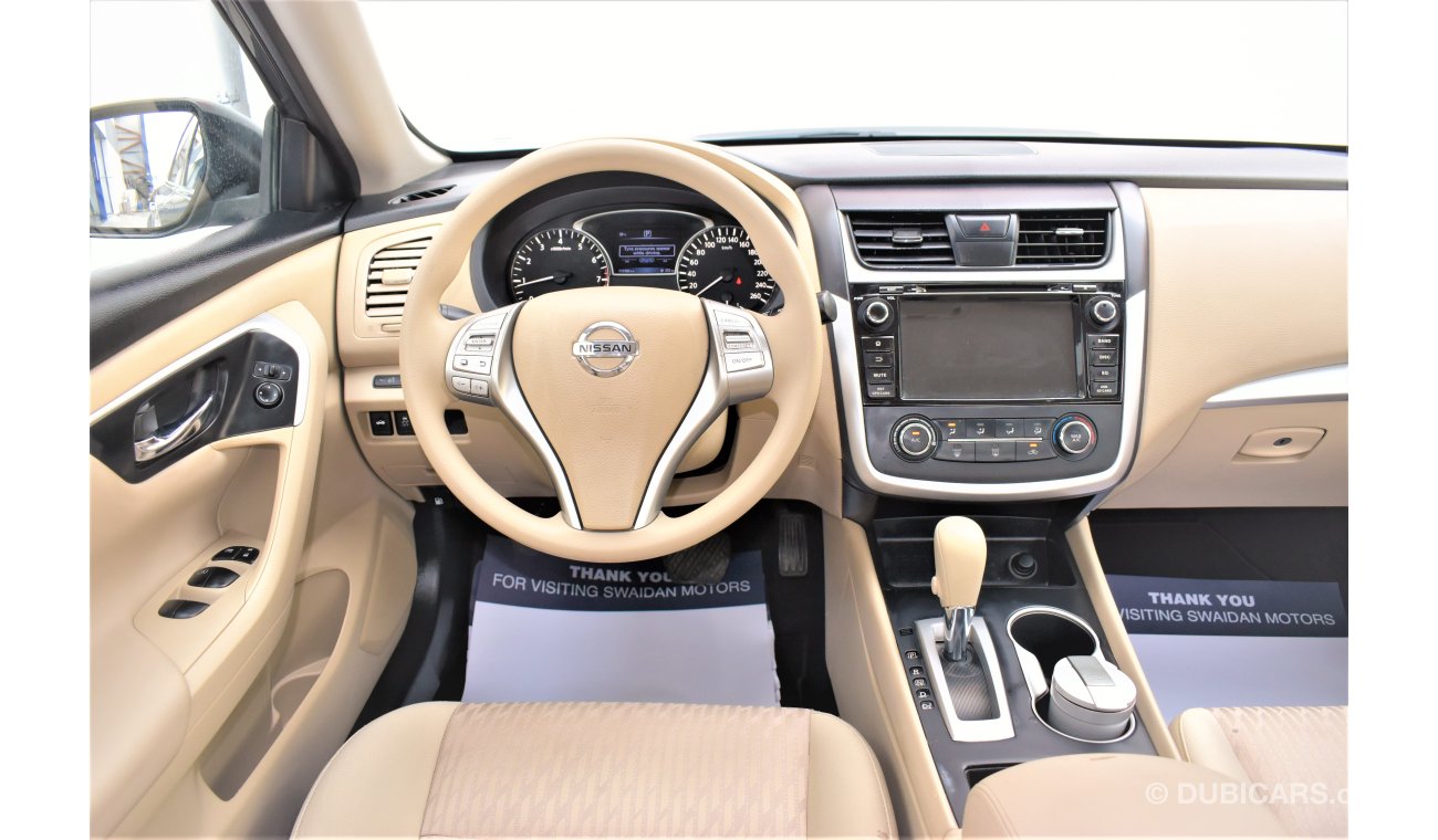 Nissan Altima AED 1135 PM | 0% DP | 2.5L S GCC WARRANTY NAVIGATION REAR CAMERA