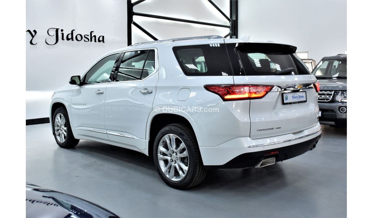 Chevrolet Traverse EXCELLENT DEAL for our Chevrolet Traverse AWD HIGH COUNTRY ( 2018 Model ) in White Color GCC Specs