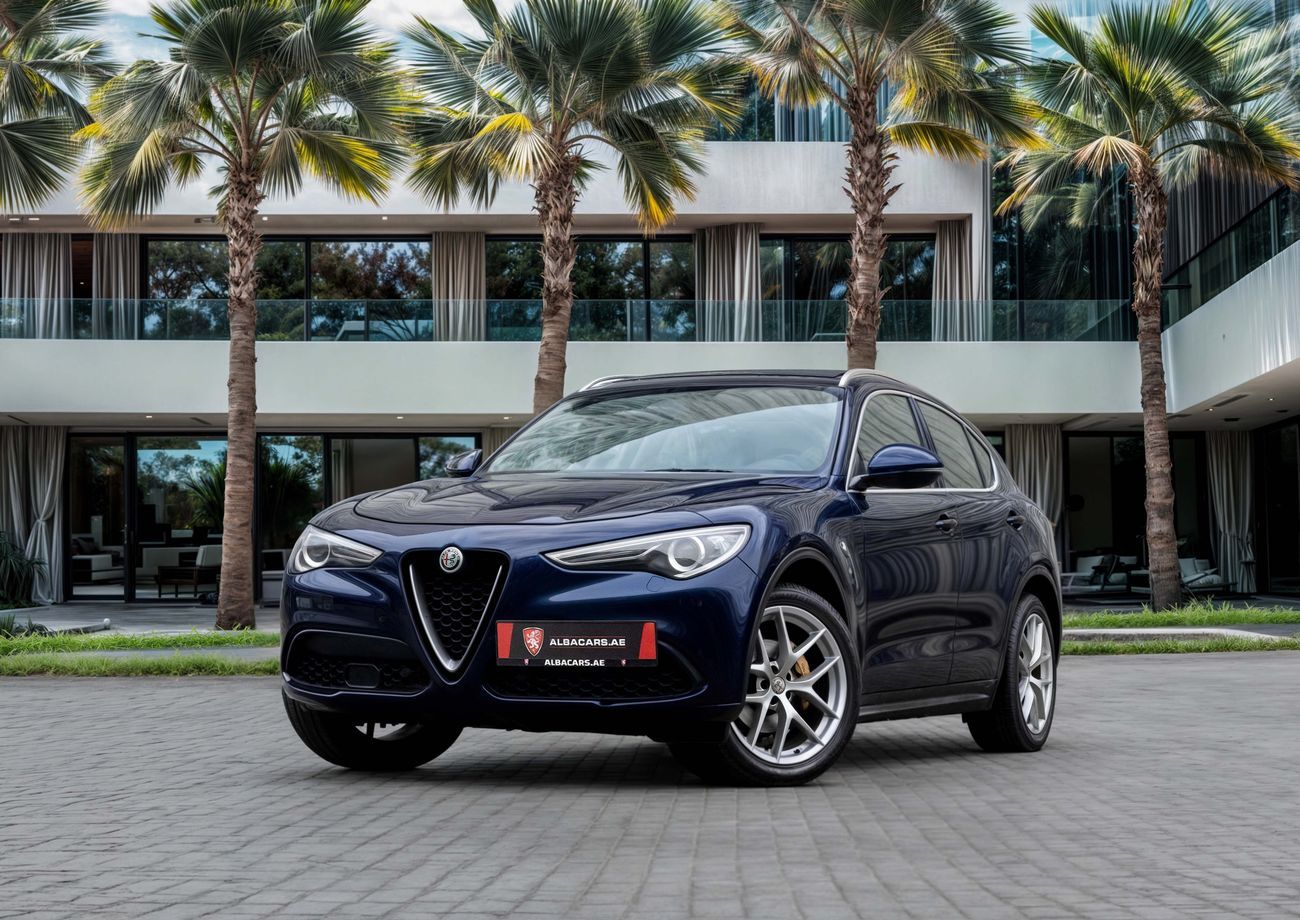 ألفا روميو ستيلفيو Stelvio | 1,371 P.M | 0% Downpayment | Pan Roof | Alfa Romeo History | Adaptive Cruise!