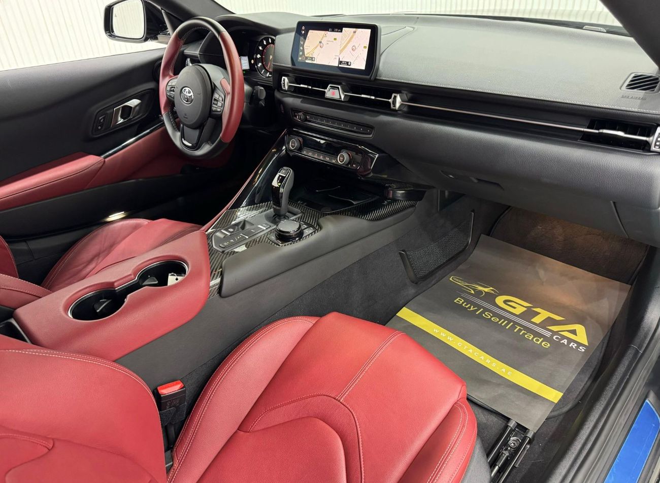 تويوتا سوبرا GR 3.0L A/T 2022 Toyota Supra GR, Al-Futtaim Agency Warranty + Service Package, Full Service History