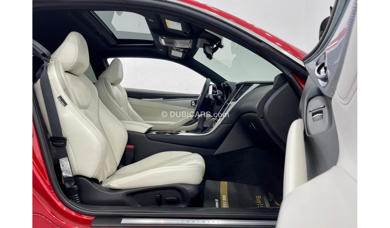 Infiniti Q60 Red Sport 2019 Infiniti Q60 S Red Sport, Full Infiniti Service History, Warranty, Low Kms, GCC