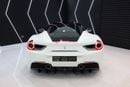 فيراري 488 Std 3.9L GTB, Bianco Avus Exterior, Passenger Display, Very Low KM, GCC Spec!!