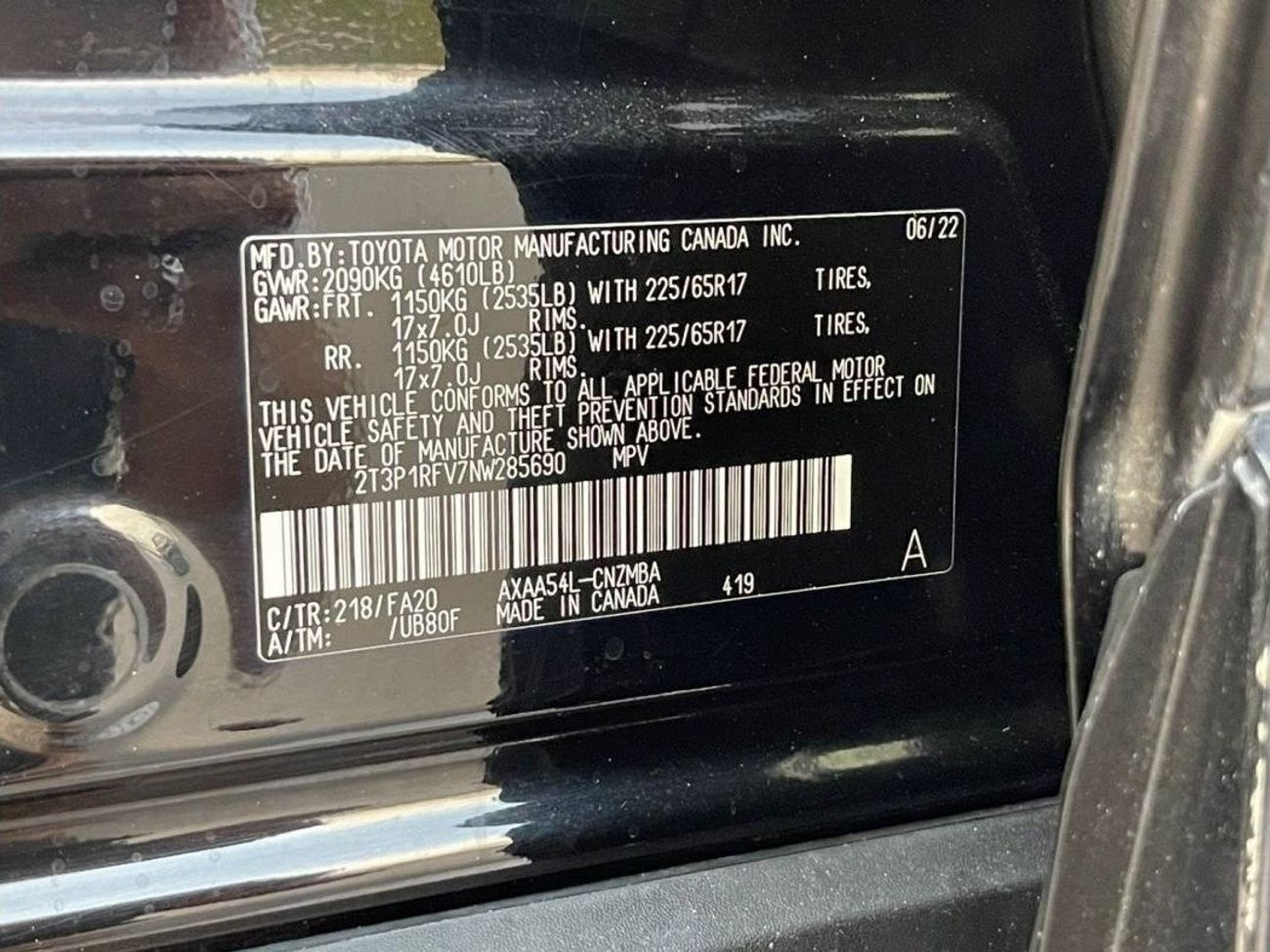 Toyota RAV4 2022 TOYOTA RAV4 XLE 4x4 IMPORTED FROM USA