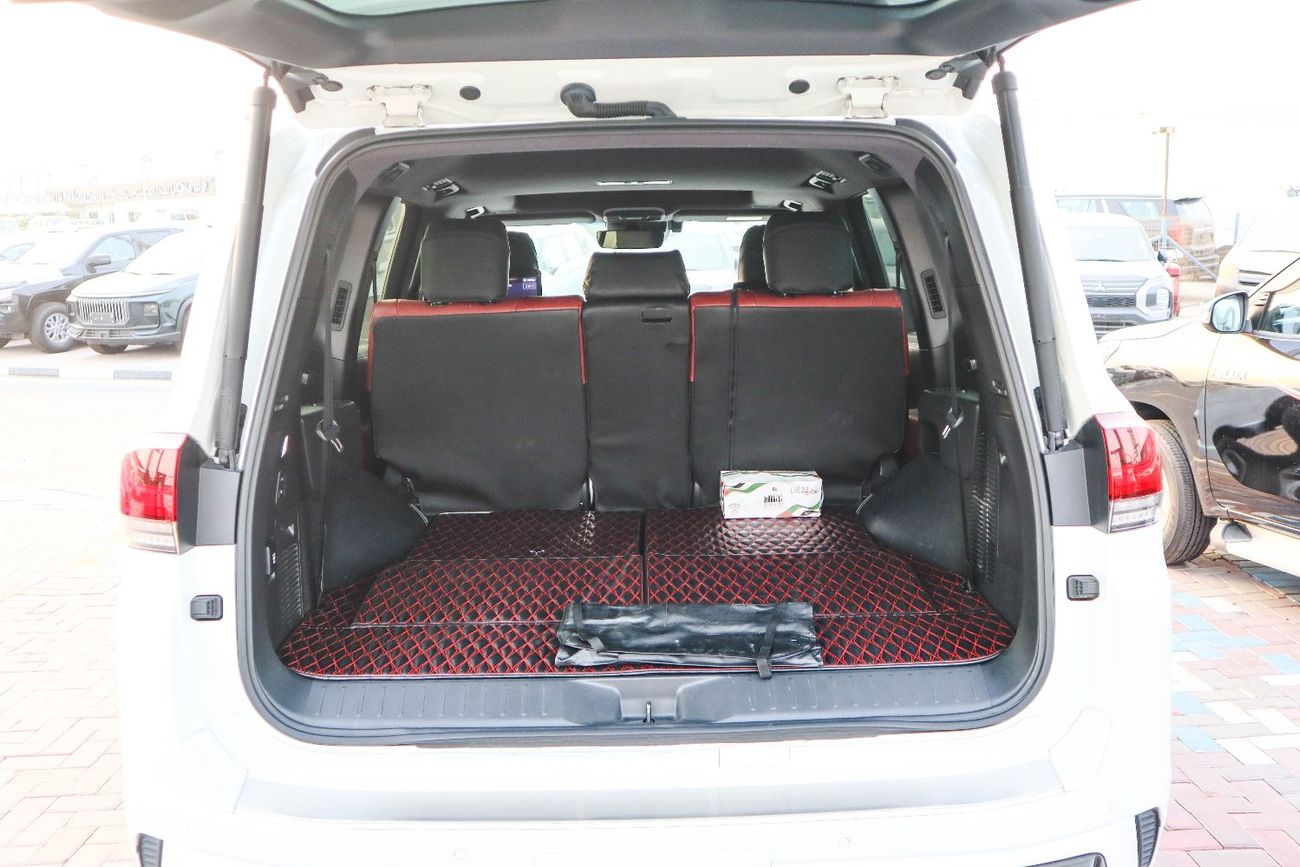 Toyota Land Cruiser VXR 3.5L 2023 Toyota Land Cruiser VXR (3.5L Twin-Turbo V6, Full Option, White Exterior, Red Interior