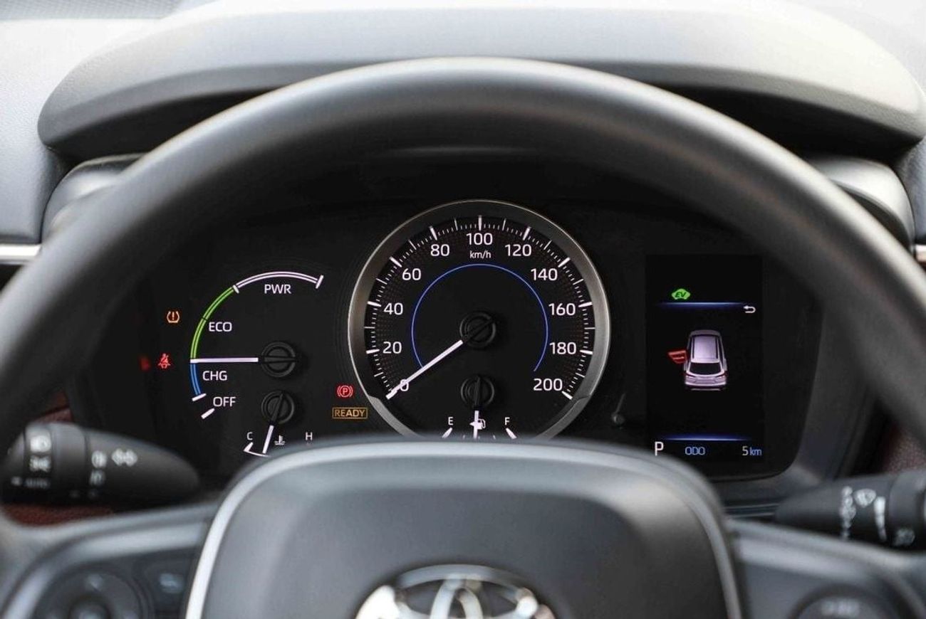 تويوتا كورولا كروس 2024 TOYOTA COROLLA CROSS 1.8 Hybrid MID - BLACK inside RED | Export Only