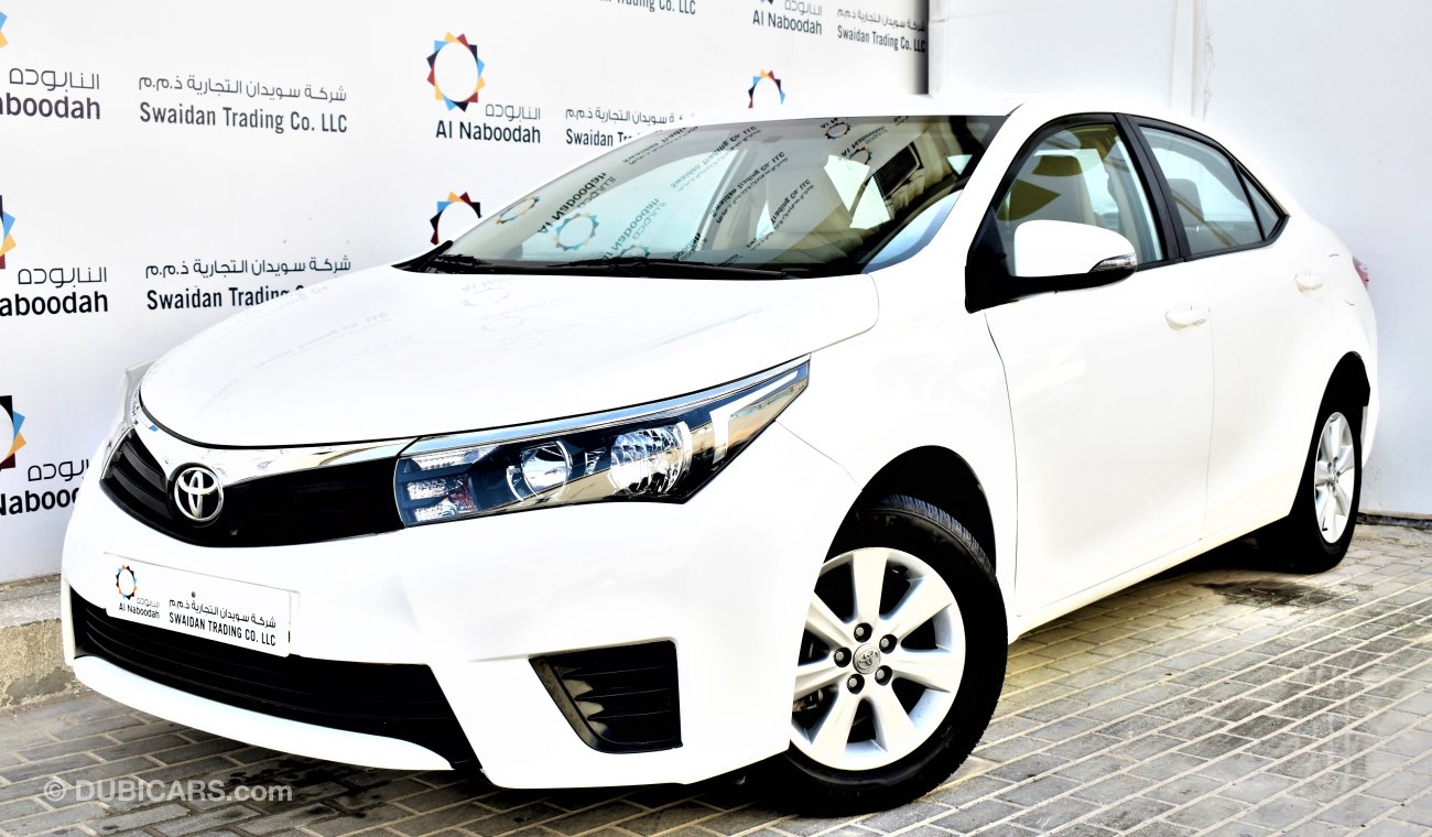 Toyota Corolla DEALER WARRANTY 2.0L SE 2016 GCC SPECS