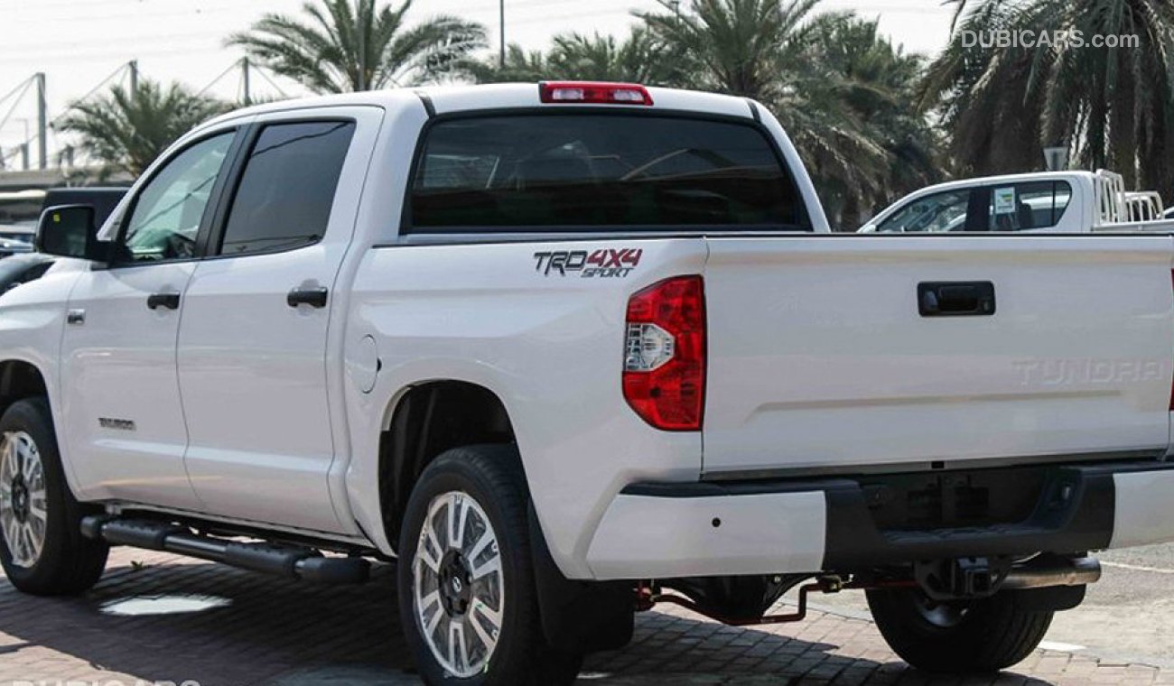 تويوتا تاندرا 2018 Crewmax TRD SPORT with Black Side Steps, 5.7L V8