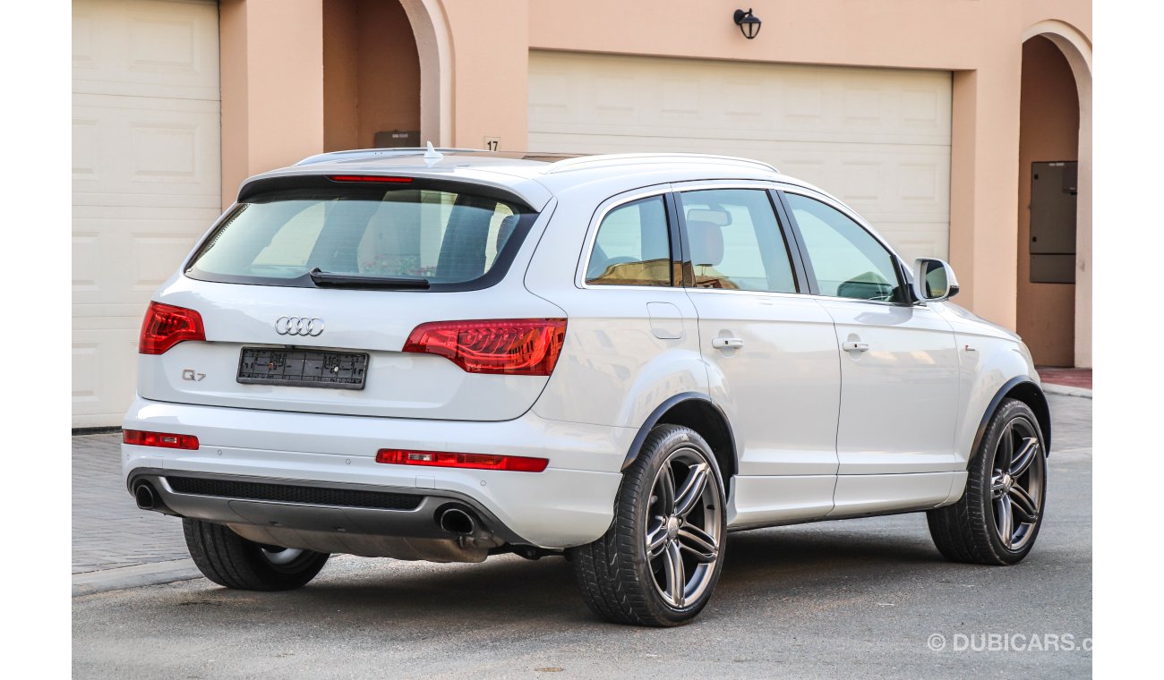 Audi Q7 3L supercharged 2013 GCC under Warranty with Zero downpayment.