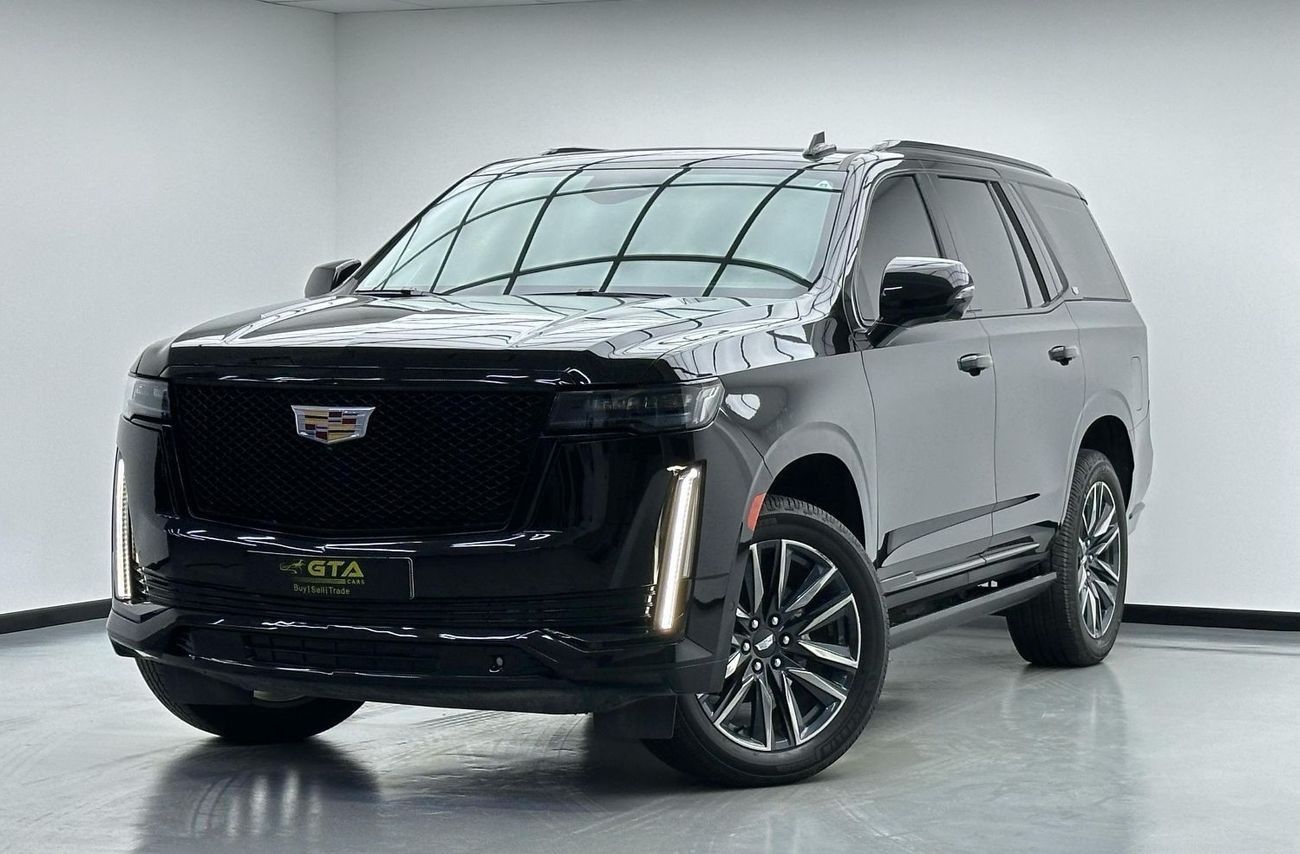 كاديلاك إسكالاد Sport Platinum 6.2L 4WD 2021 Cadillac Escalade 600 Sport, Cadillac Warranty + Service Pack, Fully Lo