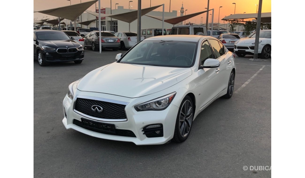 Infiniti Q50 INFINITY Q50S MODEL 2017 GCC car prefect condition full option panoramic roof leather seats back ca