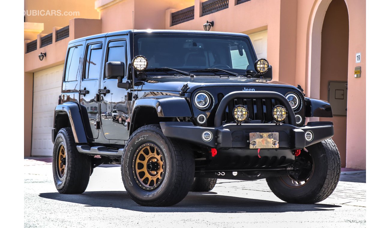 Jeep Wrangler Sahara Unlimited 2013 GCC under Warranty with Zero Down-Payment.