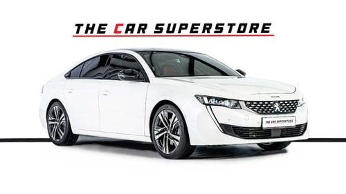 Peugeot 508 GT LINE GCC-1 Owner-Al Nabooda Warranty-Exclusive Leather Sports Seats With White Stitching