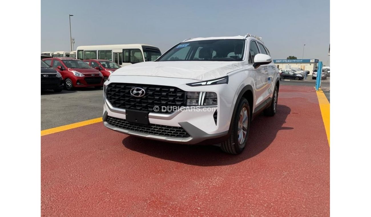 Hyundai Santa Fe HYUNDAI SANTAFE 3.5L, V6, NEW SHAPE, MODEL 2021 WHITE WITH BROWN INTERIOR, ONLY FOR EXPORT
