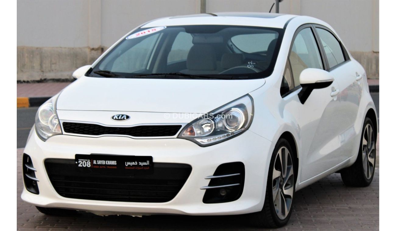 Kia Rio Kia Rio 2015 GCC No. 1 full option in excellent condition without accidents, very clean from inside 