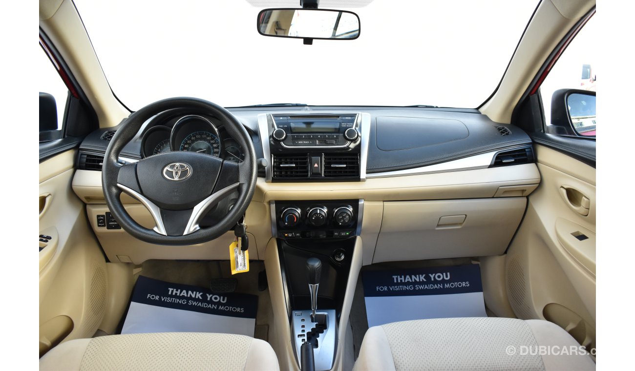 Toyota Yaris 1.5L SE SEDAN 2016 GCC SPECS