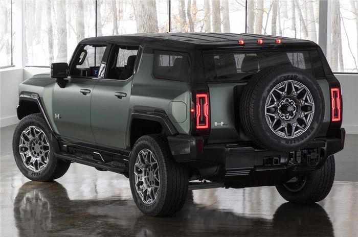 GMC Hummer EV exterior - Rear Right Angled