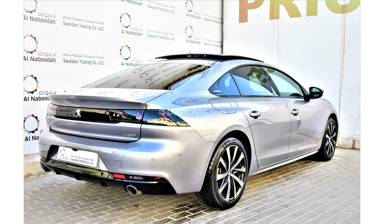 Peugeot 508 AED 1599 PM | 1.6L GT LINE GCC AGENCY WARRANTY AND SERVICE CONT UP TO 2026 OR 1000K KM