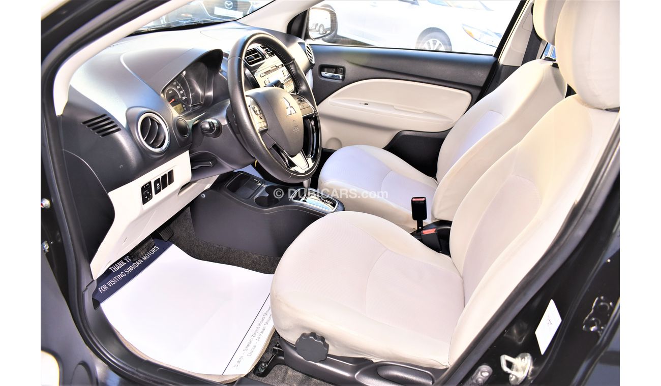 Mitsubishi Attrage AED 549 PM | 1.2L GLX GCC DEALER WARRANTY