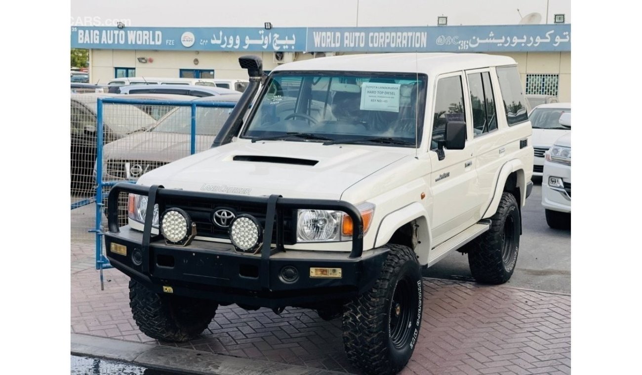 تويوتا لاند كروزر هارد توب Toyota Landcruiser hard top RHD diesel engine v8 car very clean and good condition