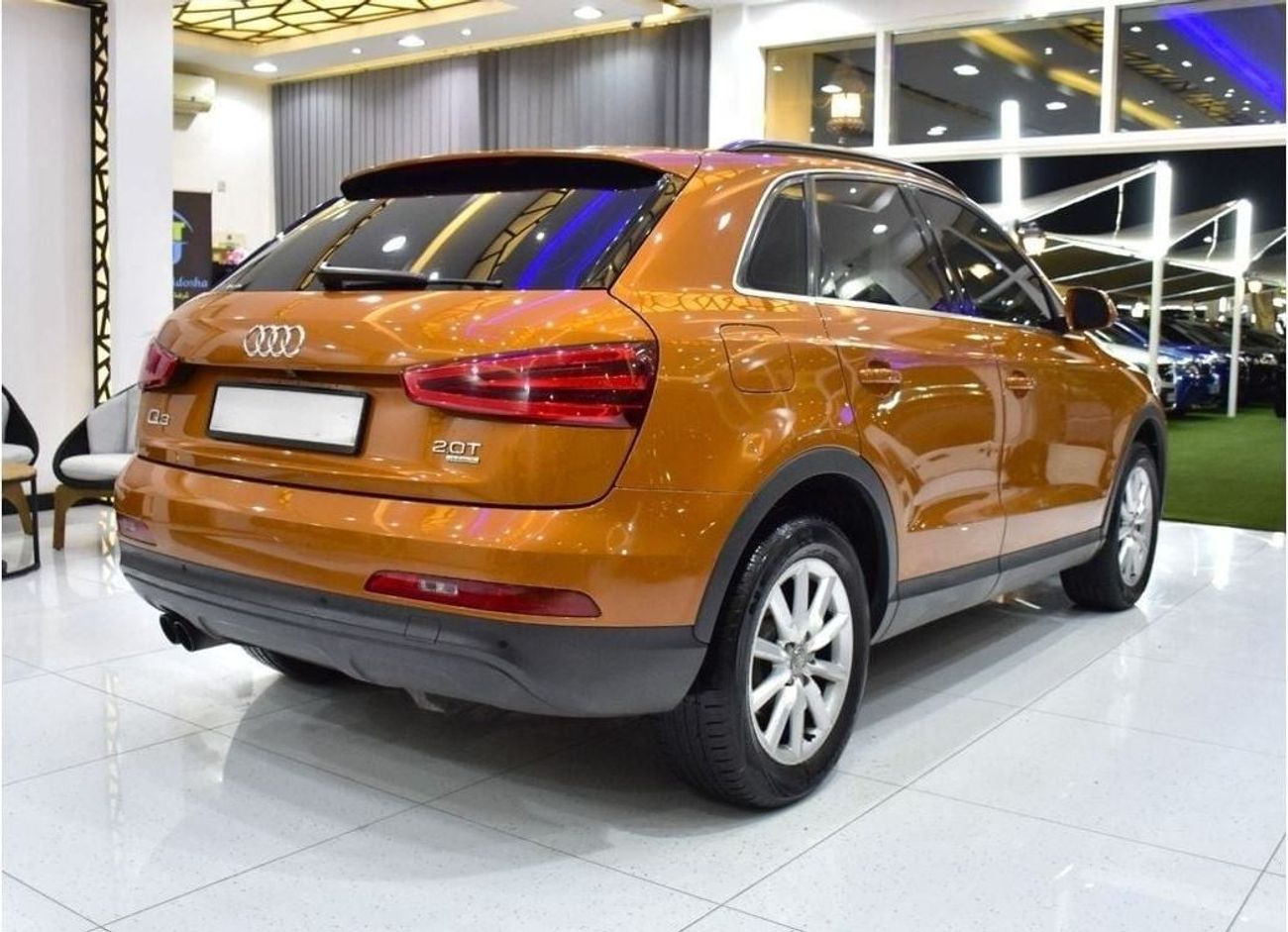 أودي Q3 EXCELLENT DEAL for our Audi Q3 2.0T Quattro ( 2013 Model ) in Orange Color GCC Specs