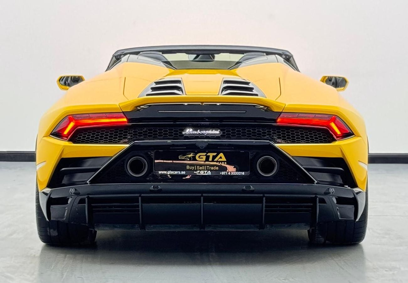 Lamborghini Huracan Evo Spyder 2023 Lamborghini Huracan Evo Spider, Lamborghini Warranty, Lamborghini Service History, GCC