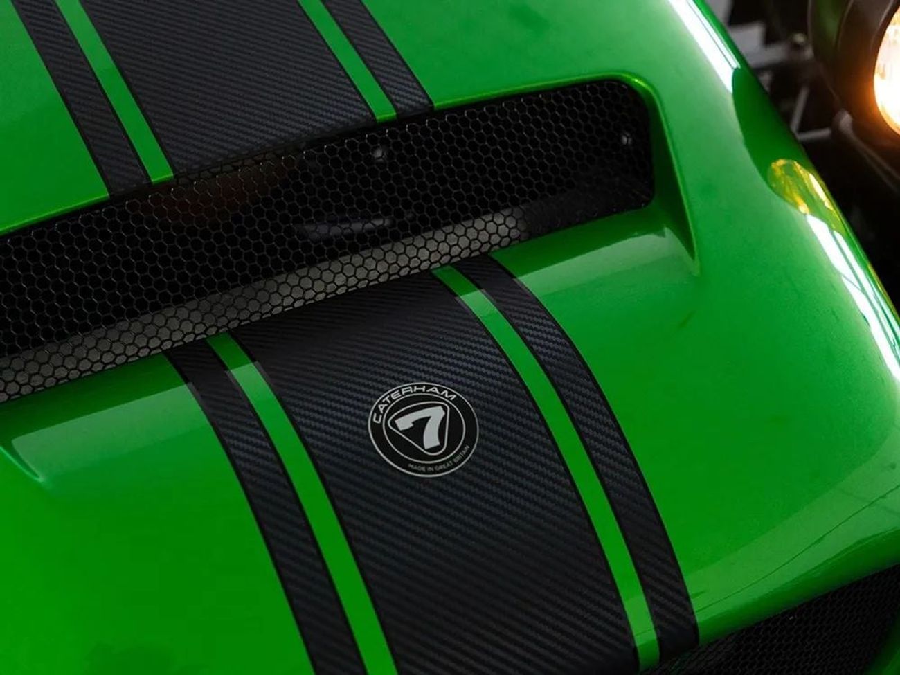 Caterham Seven 340R 2024 Caterham Special Order in Mercedes Magno Hell Green Pearl / Bespoke High Option Order /