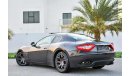 Maserati Granturismo 4.2L V8 - 1Y Warranty  - GCC - AED 2,543 PER MONTH (4 Years) - 0% DOWNPAYMENT