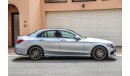 مرسيدس بنز C200 AMG 2018 GCC under Dealer Warranty with Zero Downpayment.