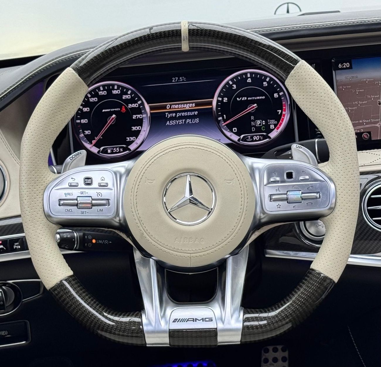 Mercedes-Benz S 63 AMG Std 5.5L 2015 Mercedes-AMG S 63 4MATIC L, Fully Loaded, Service History, GCC