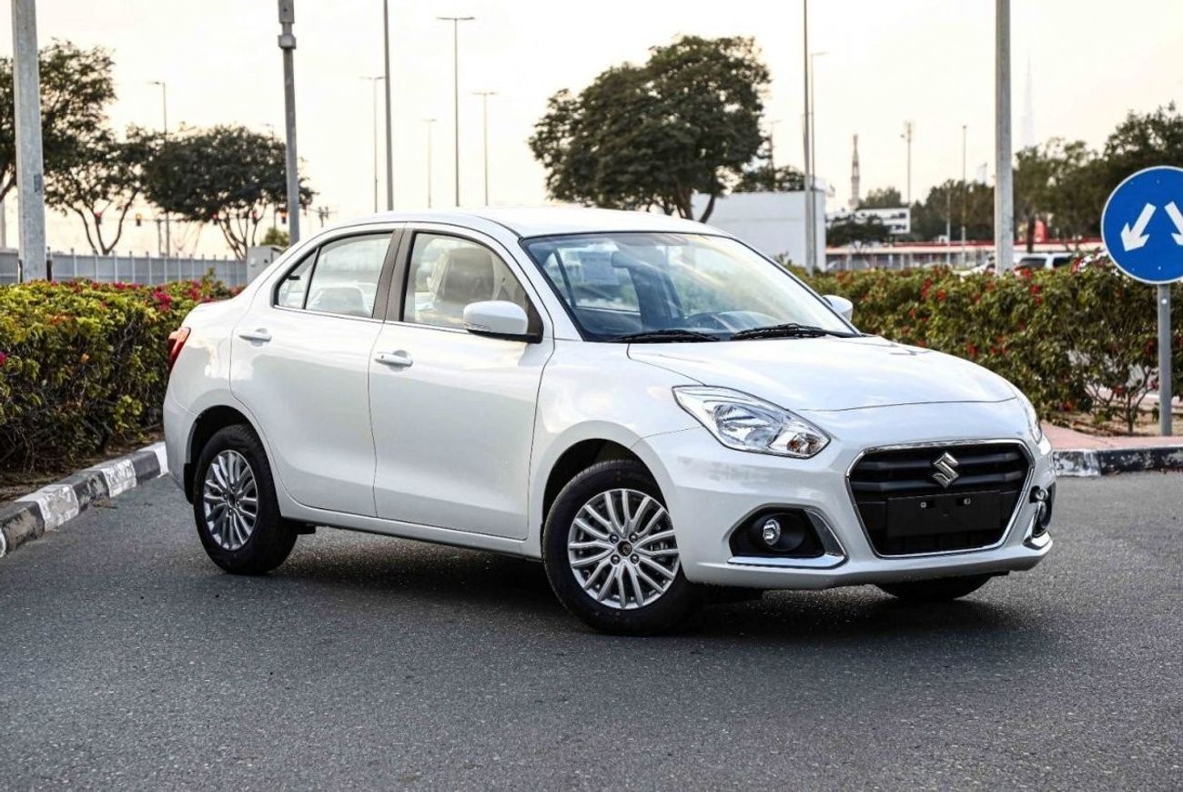 سوزوكي دزاير 2024 سوزوكي ديزاير 1.2 GLX - أبيض قطبي لؤلؤي معدني من الداخل أسود | للتصدير فقط