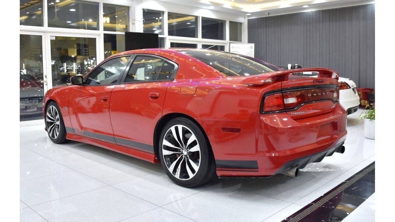 Dodge Charger EXCELLENT DEAL for our Dodge Charger SRT8 6.4 HEMI ( 2014 Model ) in Red Color GCC Specs