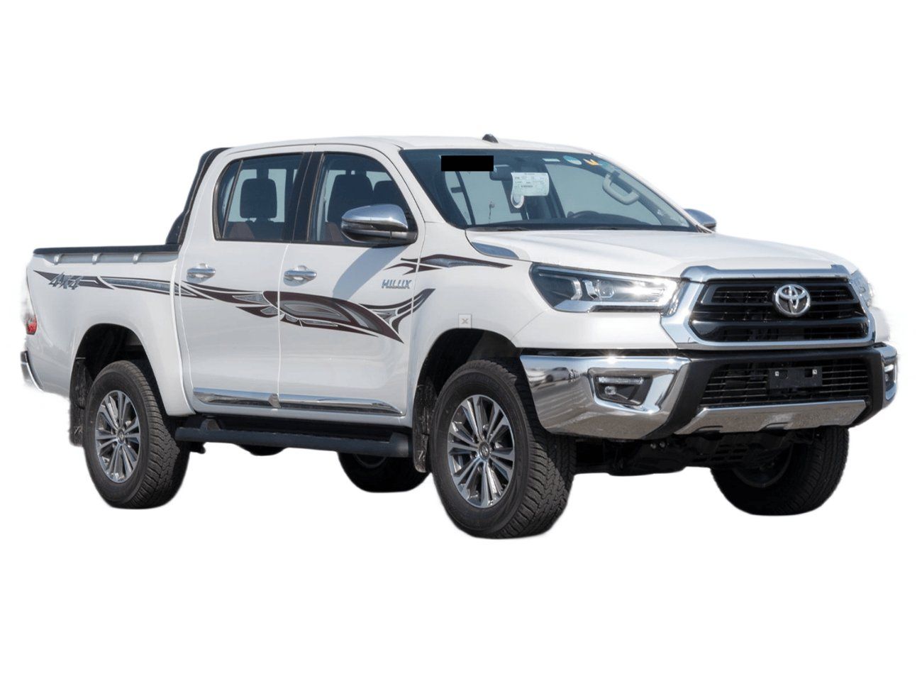 تويوتا هيلوكس SGLX GCC ECTKSA007 – 2026 Toyota Hilux Double Cab Pick Up – 2.7L Petrol Manual 4wd – White with Red I