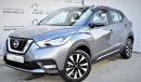 Nissan Kicks 1.6L SV+ 2018 GCC DEALER WARRANTY