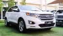 Ford Edge Model 2018, American import, white color inside beige, cruise control, alloy wheels, in excellent co